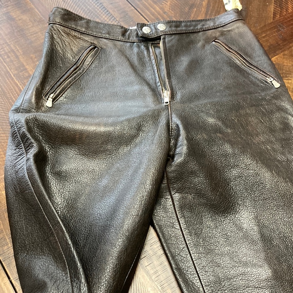 Real leather Calvin Klein pants worn about 6 times very nice dark brown NYC